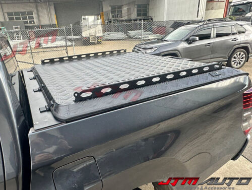 Black Aluminum Hard Lid Tonneau Cover Strut Lift to suit Mitsubishi Triton MQ MR