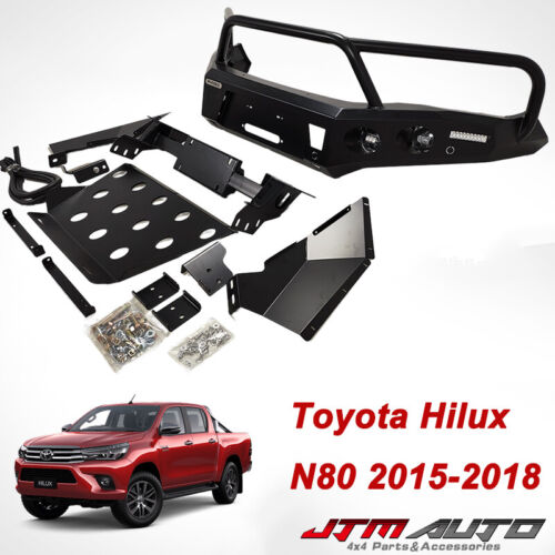 Rugged Bull Bar Bumper Replacement Protection to suit Toyota Hilux N80 2015-2018