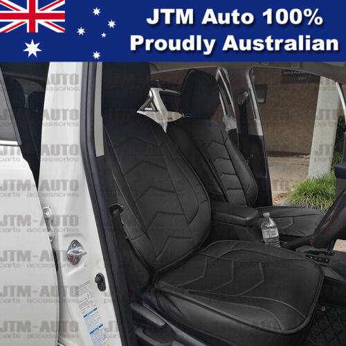 PREMIUM Black PU leather Waterproof Seat Covers to suit Toyota Rav4 2013-2018