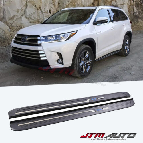 Black Aluminium Running Board Side Steps to suit Toyota Kluger XU50 2014-2020