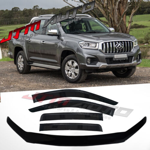 Bonnet Protector + Window Visors to suit LDV T60 T-60 2017-2021