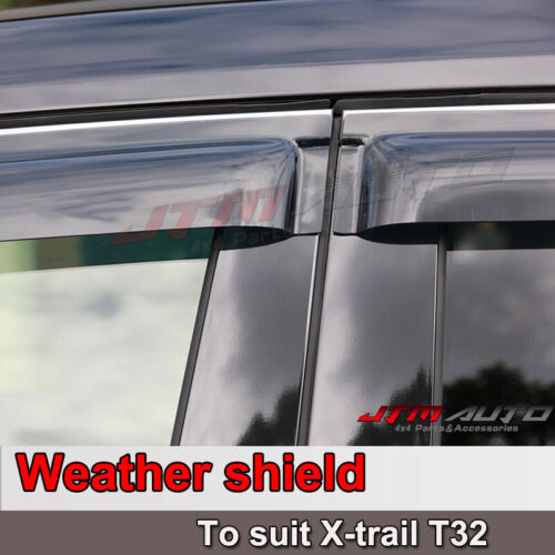 To suit Nissan Xtrail X-trail T32 weather shield Window Visors 2014-2022