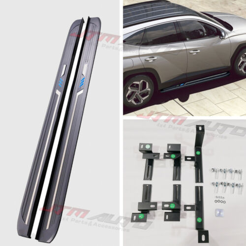 Black Aluminium Running Board Side Steps to suit Hyundai Tucson 2021+