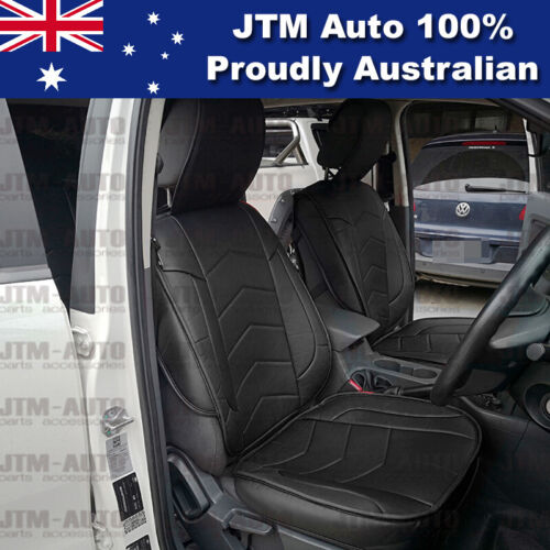 PREMIUM Black PU leather Waterproof Seat Covers for Ford Ranger PX 2012-2018