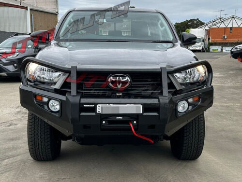 JTM Deluxe Steel ADR Bull Bar Winch Compatible to suit Toyota Hilux N80 2020+