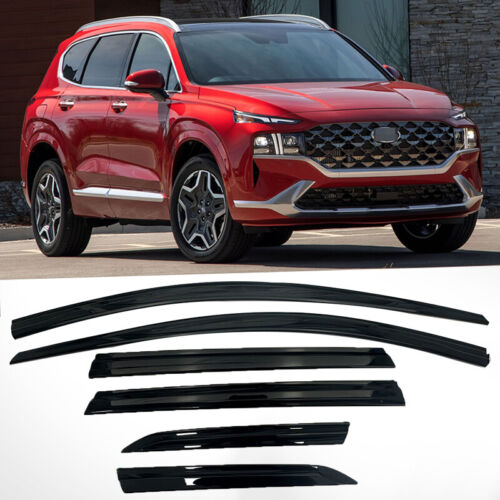 6Psc Luxury Weathershields Weather Shields to suit Hyundai Santa Fe TM 2018-2023