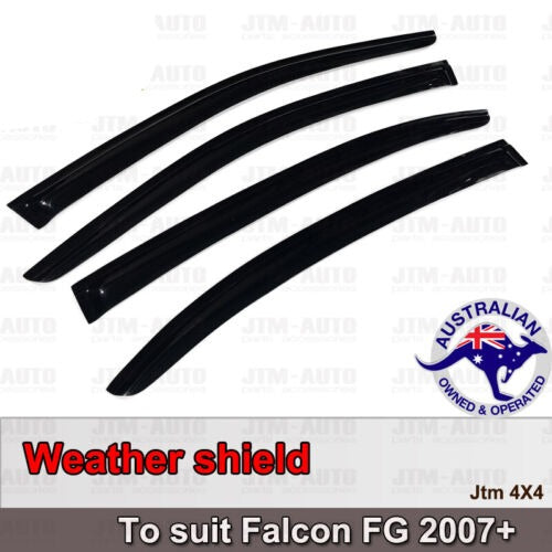 4 PCS Premium Weather Shields Window Visor For Ford Falcon FG 2008-2019