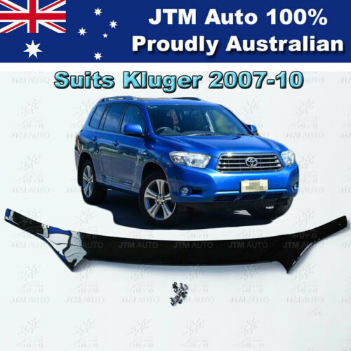 Bonnet Protector Guard + Weather Shields Visors to suit Toyota Kluger 2007-2010