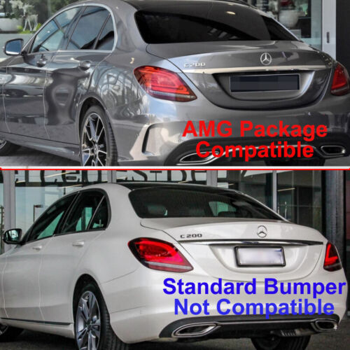 C63 AMG Style Bumper Diffuser & Exhaust Tips to suit Mercedes Benz C-Class W205