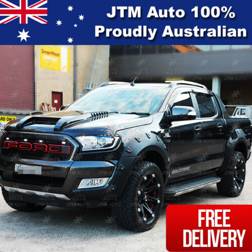 Matt Black Bonnet Scoop Hood Raptor Style to suit Ford Ranger PX2 T7 2015-2018