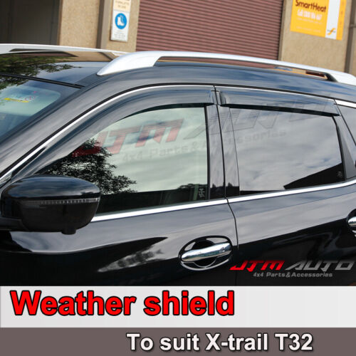 To suit Nissan Xtrail X-trail T32 weather shield Window Visors 2014-2022