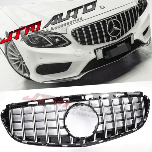 Chrome Black GT Style Grill Grille to suit Mercedes E-Class W212 2014-2016