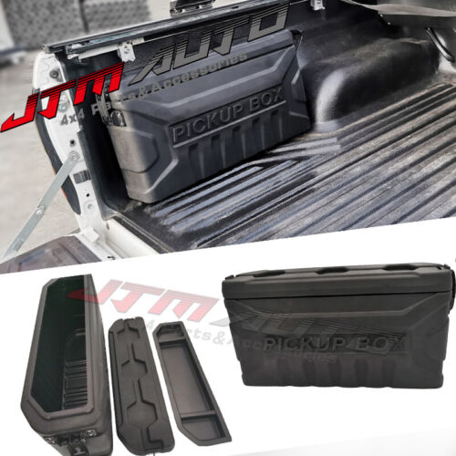 Ute Tub Storage Box Side Universal Tool Box Lockable Trailer Black