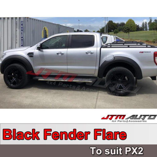 Matt Black OEM Fender Flares Black Guard Trim Fits To Ford Ranger PX2 2016-2018