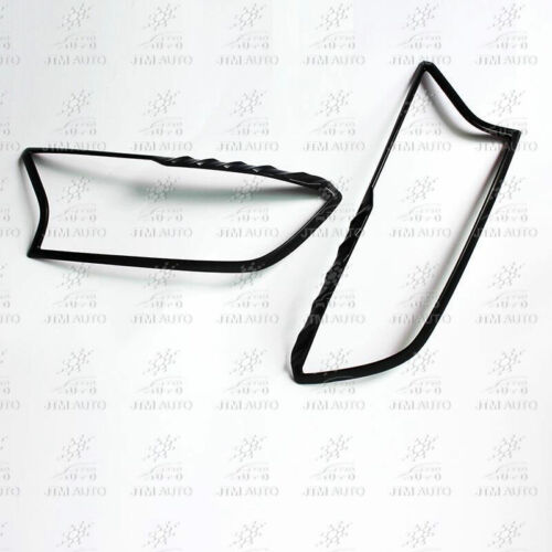 MATT Black Head Light Trim Cover Protector to suit Ford Ranger PX2 PX3 2016-2021