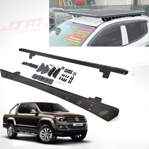 Black roof racks brackets kits roof rails to suit VW Volkswagen Amarok 2010-2022