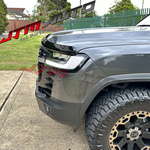 Bonnet Protector Guard + Weather Shields Visors to suit Toyota LC300 Landcruiser