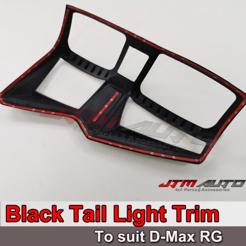 MATT Black Tail Light Cover Trim to suit Isuzu D-max Dmax 2020+