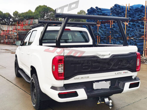 Universal Powder Coat Black Steel Ladder Rack Roll Bar To suit LDV T60 T-60