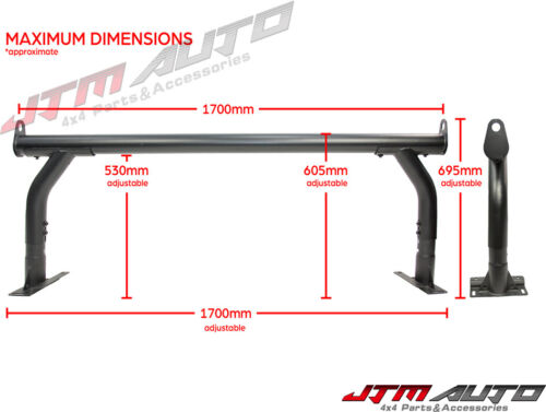 JTM Adjustable Black Ladder Rack Suitable to Most of Standard Roller Shutters