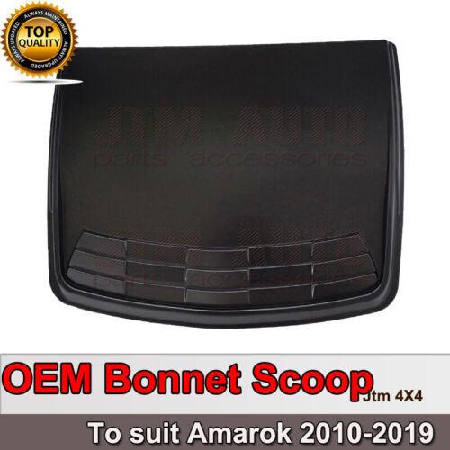 Matt Black Bonnet Scoop Hood Cover to suit VW Volkswagen Amarok 2010-2021