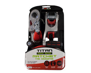 ROLA Ratchet Tie Down Pair - 2.5cm x 3.6m