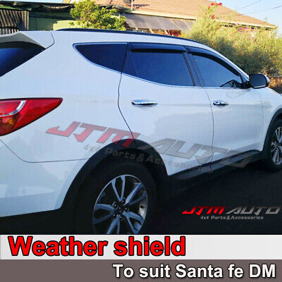 Weathershields Weather Shield Window Visor to suit Hyundai Santa Fe DM 2012-2017