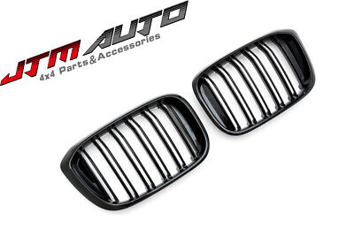 Gloss Black M Style Front Bumper Kidney Grill Grille for BMW X3 G01 & X4 G02