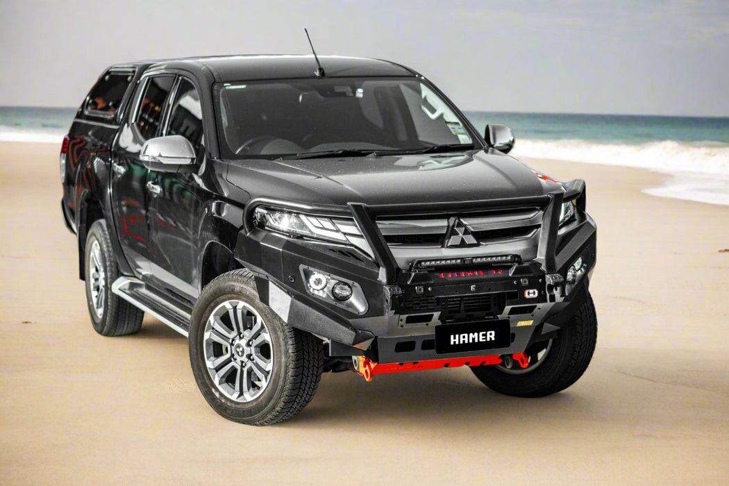 Hamer King series Plus Triple Loop Bull Bar to suit Mitsubishi Triton MR 2018 – 2024