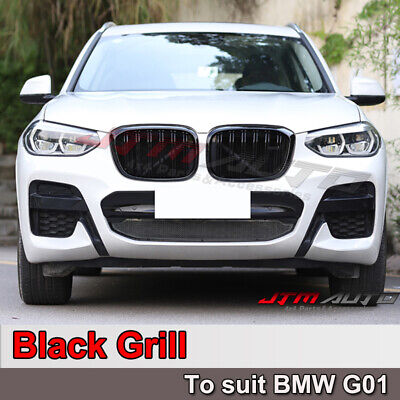 Gloss Black M Style Front Bumper Kidney Grill Grille for BMW X3 G01 & X4 G02