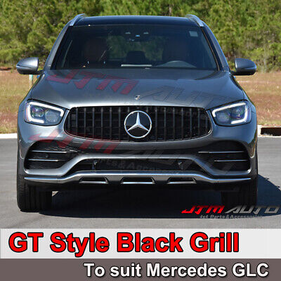 Black GT AMG Style Bumper Grille Grill to Suit Mercedes-Benz GLC X253 C253 2019+