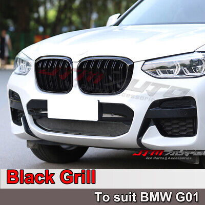 Gloss Black M Style Front Bumper Kidney Grill Grille for BMW X3 G01 & X4 G02