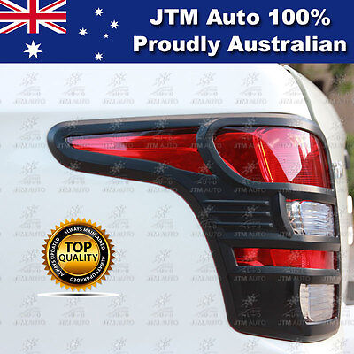 Matt Black Tail Light Cover Trim Suits Mitsubishi Triton MQ 2015-2018