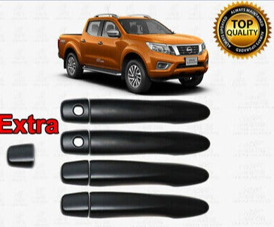 MATT Black Door Handle Cover Protector For Nissan Navara NP300 D23 2014-2021