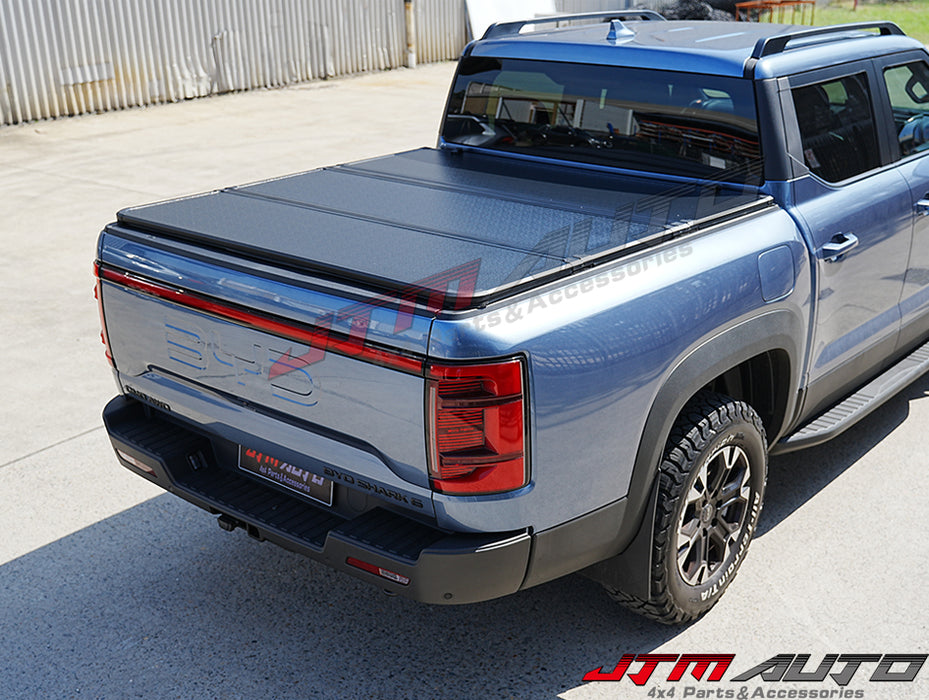 Aluminum Tri-Fold Folding Hard Tonneau Cover to suit BYD Shark 6 Shark6 2025+
