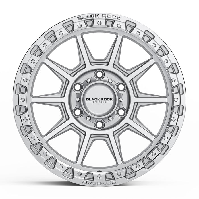 Black Rock Gunner Silver Machined WHEEL ONLY