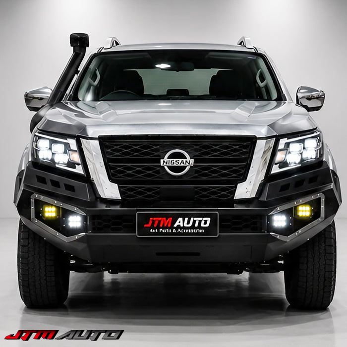 Heavy Duty Deluxe Bull bar Winch compatible for Nissan Navara NP300 D23 2021-2026