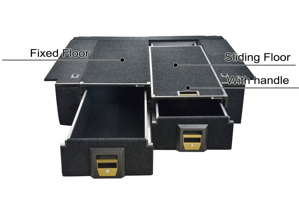 Drawer system with floor-kit to suit Holden Colorado 2012-2020