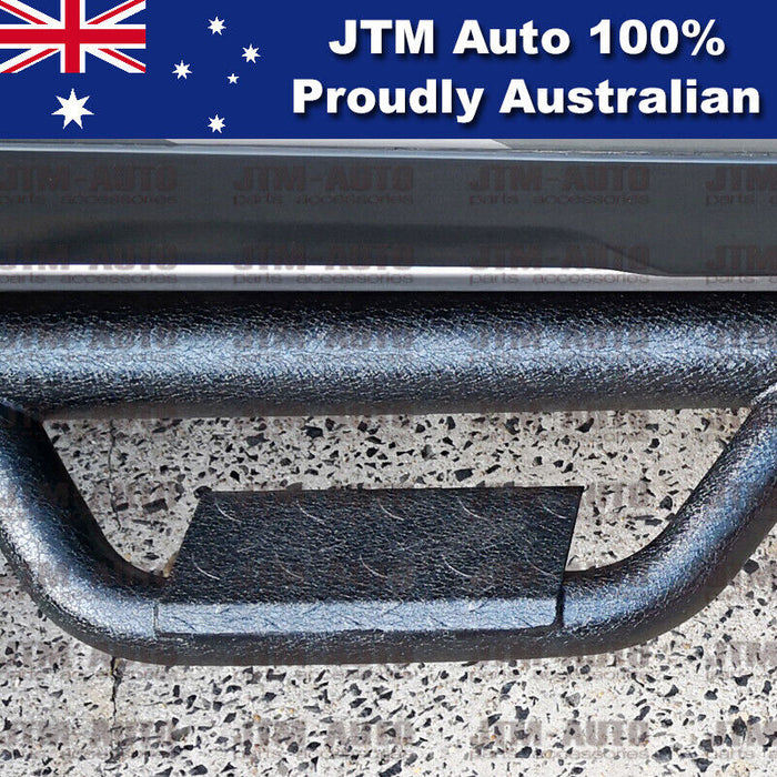 Heavy Duty 3" Black Steel Side Step Running Board to suit Toyota Hilux 2015-2024