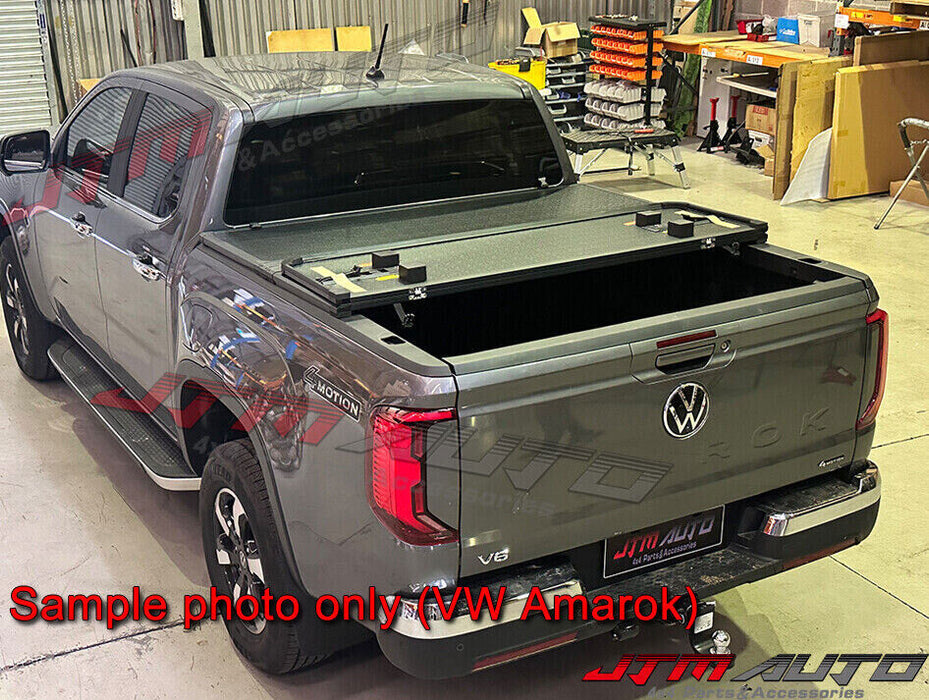 Aluminium Tri-Fold Folding Hard Tonneau Cover Suits Chevrolet Silverado 6'4 Bed