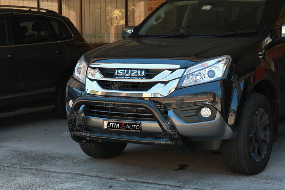 To suit Isuzu MUX MU-X Nudge Bar Black Grille Guard 2013-2020