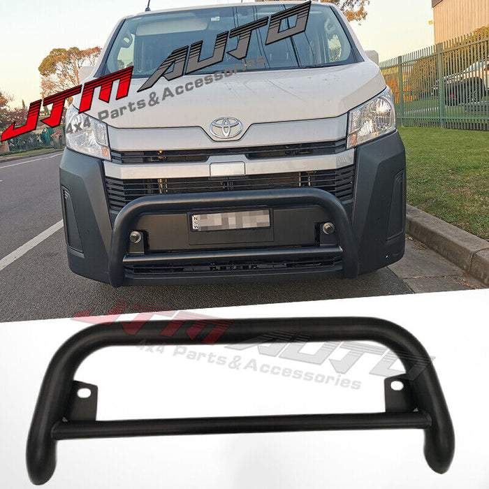 Black Steel Nudge Bar Grille Guard to suit Toyota Hiace H300 2019+