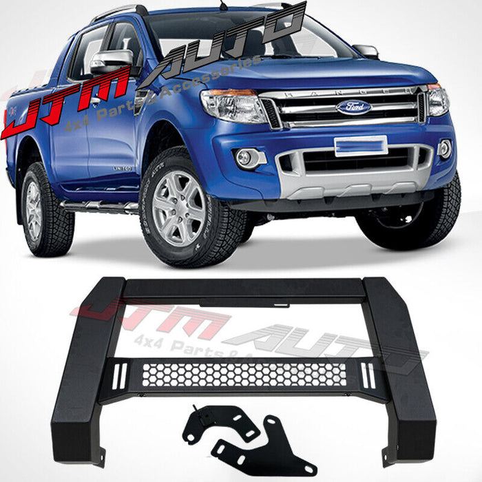 Black Steel Nudge Bar Grille Guard to suit Ford Ranger PX 2012-2022