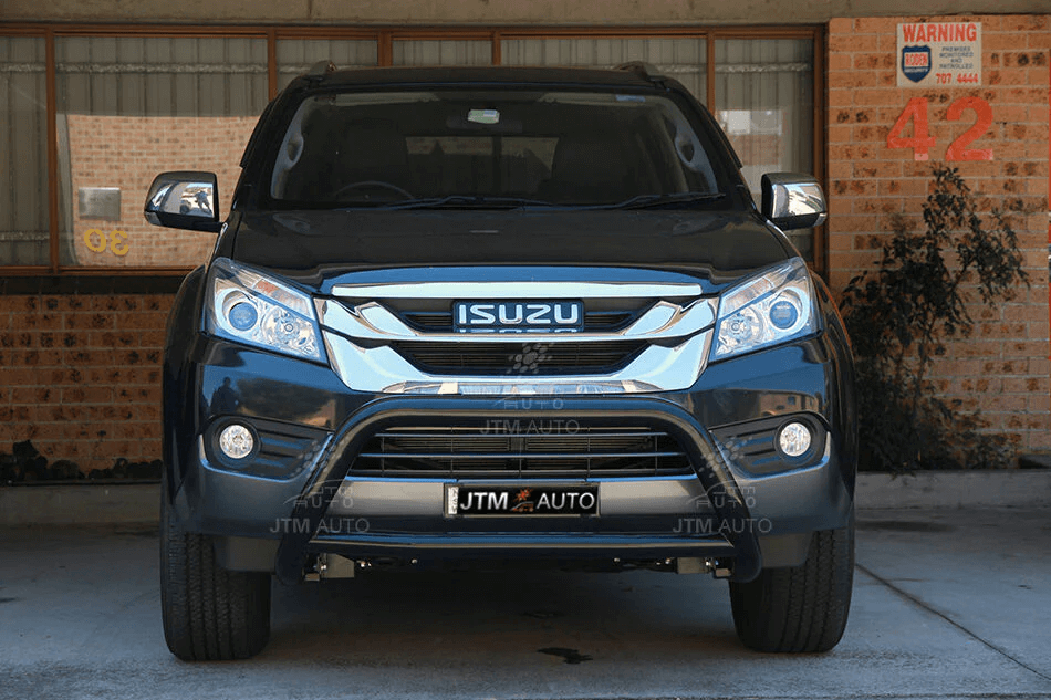 To suit Isuzu MUX MU-X Nudge Bar Black Grille Guard 2013-2020