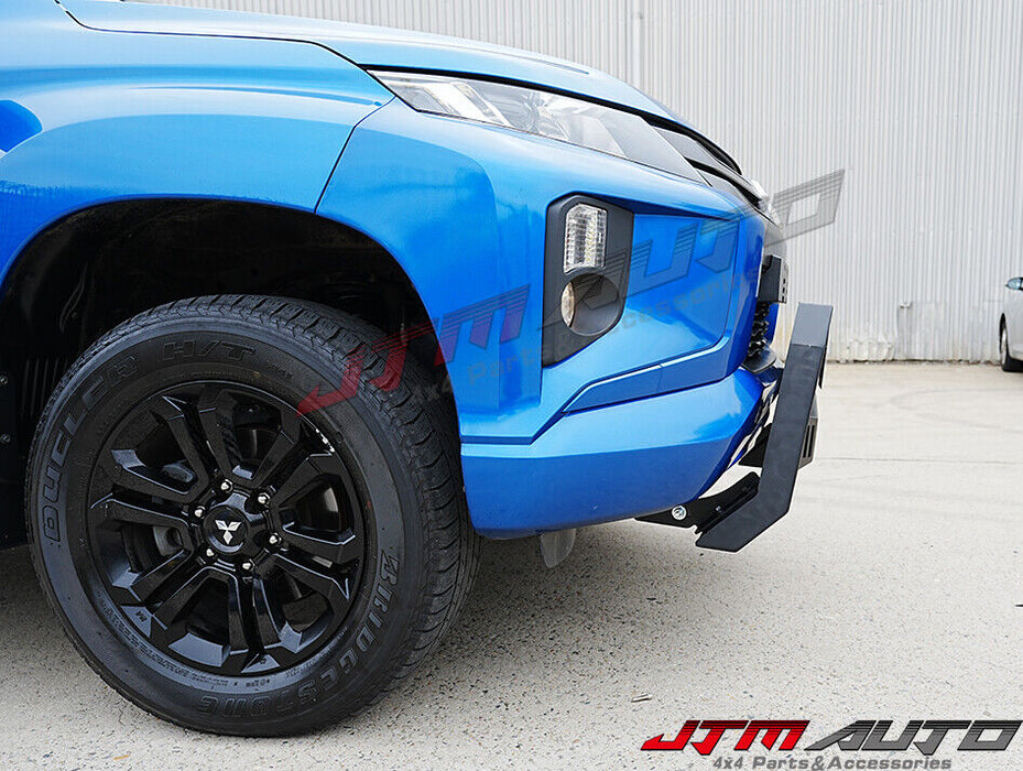 Black Steel Nudge Bar Grille Guard to suit Mitsubishi Triton MQ MR 2015-2024