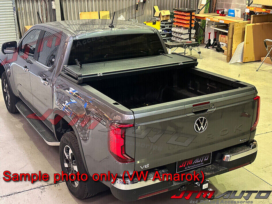 Aluminium Tri-Fold Folding Hard Tonneau Cover Suits Chevrolet Silverado 6'4 Bed