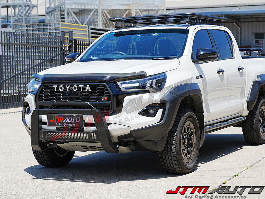 Black Steel Nudge Bar Grille Guard to suit Toyota Hilux GR 2021+