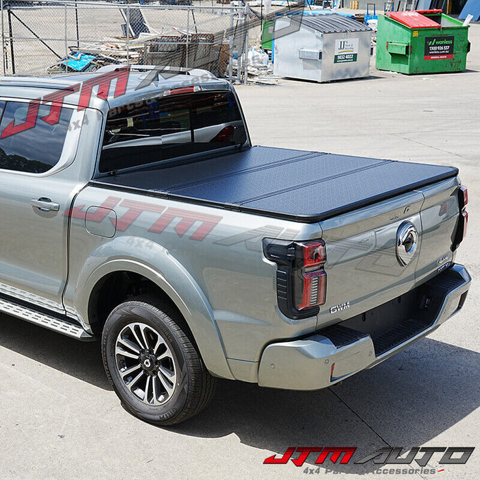 Aluminum Tri-Fold Folding Hard Tonneau Cover to suit GWM Cannon Alpha 2024+