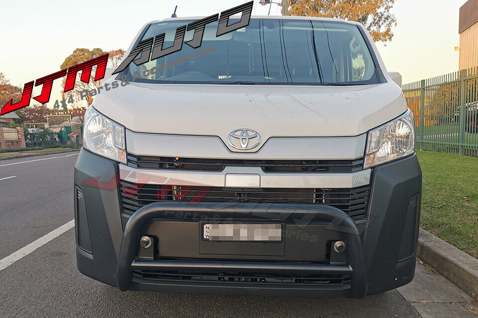 Black Steel Nudge Bar Grille Guard to suit Toyota Hiace H300 2019+