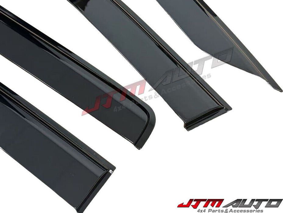 Bonnet Protector Guard + Weather Shield Window Visor tosuit Mitsubishi Triton MV